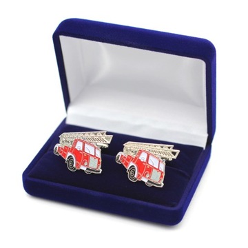 SPINKI DO MANKIETÓW z etui WÓZ STRAŻACKI STAR 25