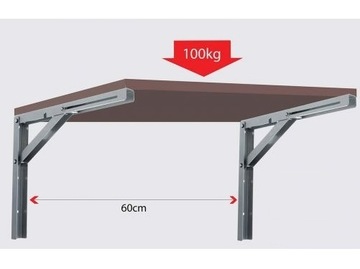 СКЛАДНАЯ ПЕТЛЯ ДЛЯ ПОЛОК 20см 200мм УГЛОВЫЕ КРОНШТЕЙНЫ ДЛЯ ПОЛОК ПОЛОЧНЫЙ КРОНШТЕЙН L200