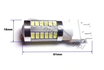 Светодиодная лампа 3157, P27/7W 12V-24V 17W CANBUS 1300лм