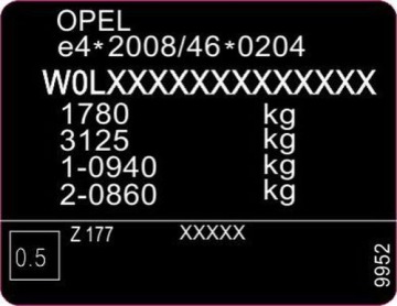 НАКЛЕЙКА VIN С РЕЙТИНГОМ КАЖДОГО ТИПА И АВТОМОБИЛЯ