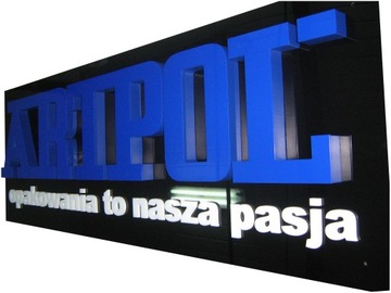 LITERY Z PLEXI CYFRY Z PLEKSI 15 cm KOLOR LOGO 3D