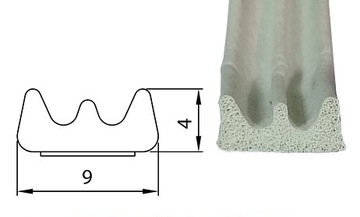 Уплотнитель оконный Е 9х4 мм 150 метров