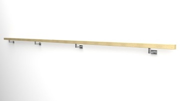 фото ориг. №4, Handrail wall-mounted wooden 40x40 440cm oak color