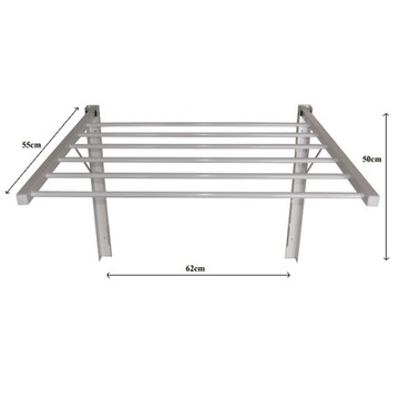 SUSZARKA ŁAZIENKOWA BIAŁA MAJKA 60CM - SUSZARKI DO UBRAŃ