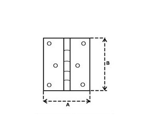 ПЕТЛЯ МЕБЕЛЬНАЯ ПОКРЫТАЯ 50 x 45 2 шт.