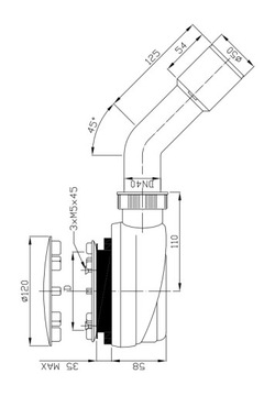 Сифон для душа R580 90 мм RADAWAY