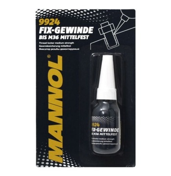 MANNOL Klej do Gwintów Śrub Niebieski Średni 10ML