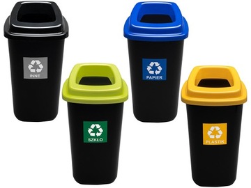 Zestaw 5X45l KOSZ do segregacji śmieci odpadów 45L
