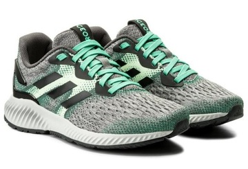 ADIDAS RUNNIG AEROBOUNCE KNIT GREY/GREEN