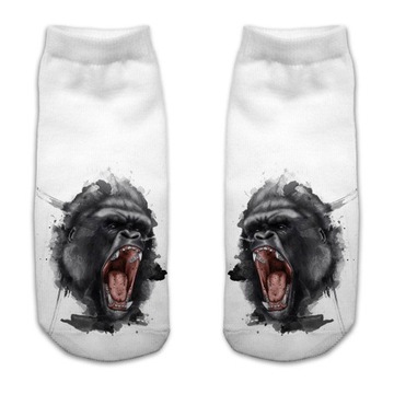 SKARPETKI STOPKI FULLPRINT 3D GORILLA MODNE PL