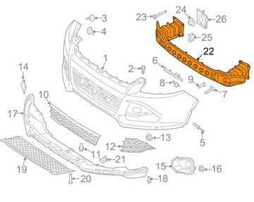 УСИЛЕНИЕ БАМПЕРА FORD KUGA MK2 ESCAPE 2013-