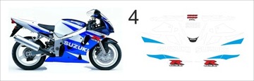 Suzuki Gsxr Gsx R 600 750 1000 K1,K2,K3+ наклейки