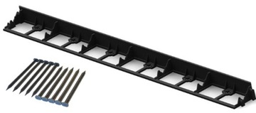 OBRZEŻE TRAWNIKOWE OGRODOWE 7,8cm Palisada Eko BORDER 78mm 1m + 3 KOTWY