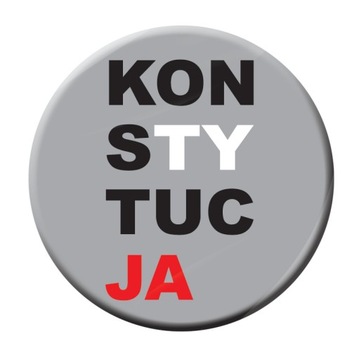Button przypinka, pin KONSTYTUCJA kotylion badge