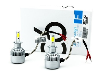 ŻARÓWKA LED H1 H3 H4 9V-32V CanBus 72W 2szt 8000lm