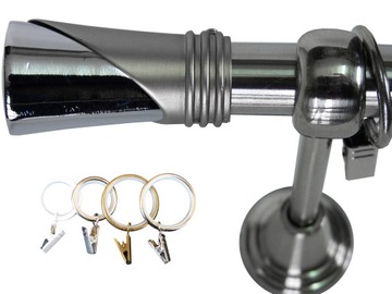KARNISZ+CICHE KÓŁKA METAL 19MM POJEDYNCZY 360CM