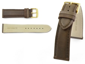 BRĄZOWY 100% SKÓRA PASEK TWISTER GOLD 19 WZORY