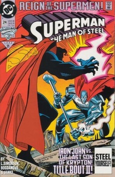 SUPERMAN MAN OF STEEL # 24 - 1993 KOMIKS USA - 8.5