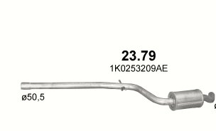 ЦЕНТРАЛЬНЫЙ ГЛУШИТЕЛЬ SEAT ALTEA LEON 23.79