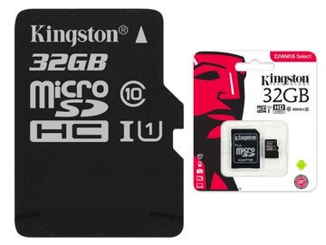 КАРТА ПАМЯТИ KINGSTON 32 ГБ MICRO CL10 + АДАПТЕР