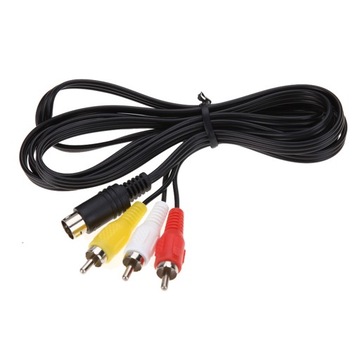 Kabel S-Video 7-PIN na 3RCA przewód 7PIN do 3RCA AV