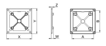 AWENTA KRATKA RAMKA DO PANEL WENTYLATOR RW125 SYS+