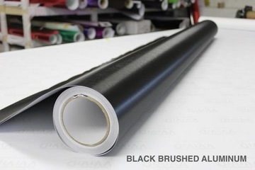 ФОЛЬГА МАТОВАЯ СТАЛЬ АЛЮМИНИЙ ЧЕРНЫЙ ЧЕРНЫЙ