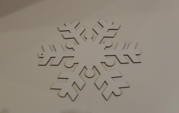 Śnieżynka 1 XXL Biała 29cm Święta Boże Narodzenie