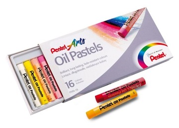 Kredki Pastelowe Olejne 16 Kolorów PENTEL PHN16