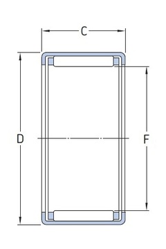 HK 1612 NTN Игольчатый роликоподшипник 16x22x12