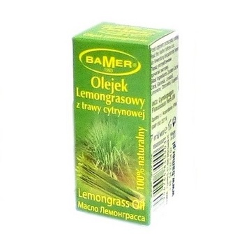 OLEJEK LEMONGRASOWY NATURALNY ZAPACHOWY BAMER 7 ML