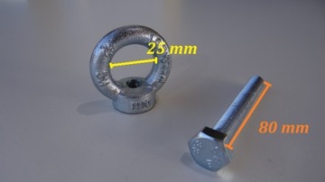 Винт М10 + проушина, держатель груза для прицепа 1000 кг.