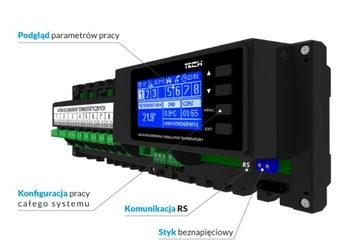 TECH L-8E Bezprzewodowy sterownik siłowników ter.