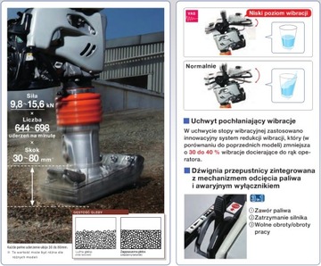 MIKASA UBIJAK STOPKA SKOCZEK MTX70E HONDA wacker