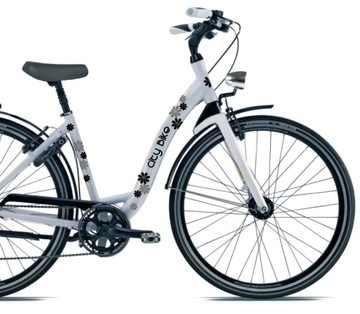 Naklejki Kwiatki Kwiaty Rower Miejski CITYBIKE 803