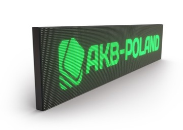 Reklama LED 224x48cm Wyświetlacz Tablica ZIELONA