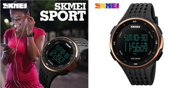 SPORTOWY ZEGAREK DAMSKI MĘSKI SKMEI LED UNISEX !