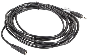 KABEL audio AUX MINIJACK 3.5mm czarny Lanberg 5m