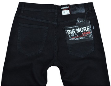 Spodnie męskie jeans Big More 610 czarne L32 pas 102 cm 40/32