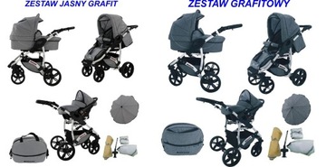 ДЕТСКАЯ КОЛЯСКА ALLIVIO LEN 3В1, БЕЛАЯ КАРКАС KAREX