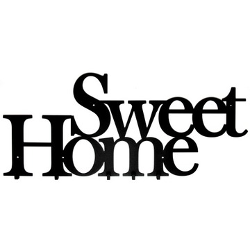 Metalowy wieszak na ubrania XL SWEET HOME czarny