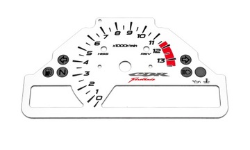 Honda CBR 1000RR 2004-2005 v3 Tarcza Zegara BIAŁA