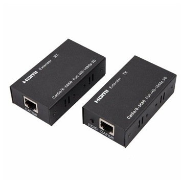 Удлинитель Удлинительный кабель HDMI-RJ45 LAN 60 м 3D Wwa