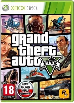 GTA V GRAND THEFT AUTO 5 FIVE + MAPA - NOWA GRA Xbox 360 !