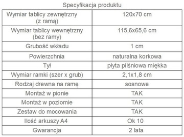 Пробковая доска 120х70 см. 70х120, отличное качество!