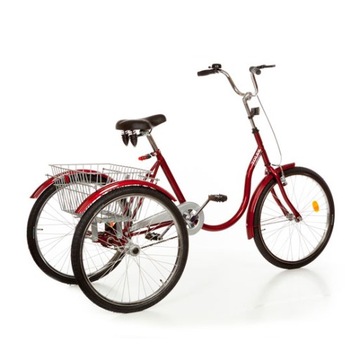 ВЕЛОСИПЕД 3-КОЛЕСНЫЙ 24 RED SHIMANO 6-скоростной, ENERO, 1017044.5902431017044,