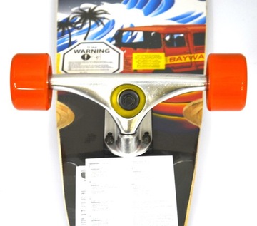 DESKOROLKA LONGBOARD 8-WARSTWOWA 74cm ŁOŻYSKA ABEC7, DO 100 Kg