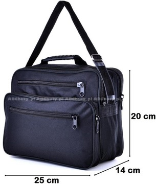 G1-61 ЧЕРНАЯ МУЖСКАЯ СУМКА ДЛЯ РАБОТЫ TOUCH BAG 25x20x14 см 6 л