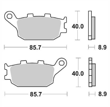 Колодки задние Brembo HONDA NC 700 750 X ABS