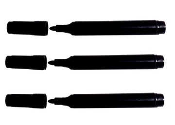 Marker suchościeralny czarny - do cenówek